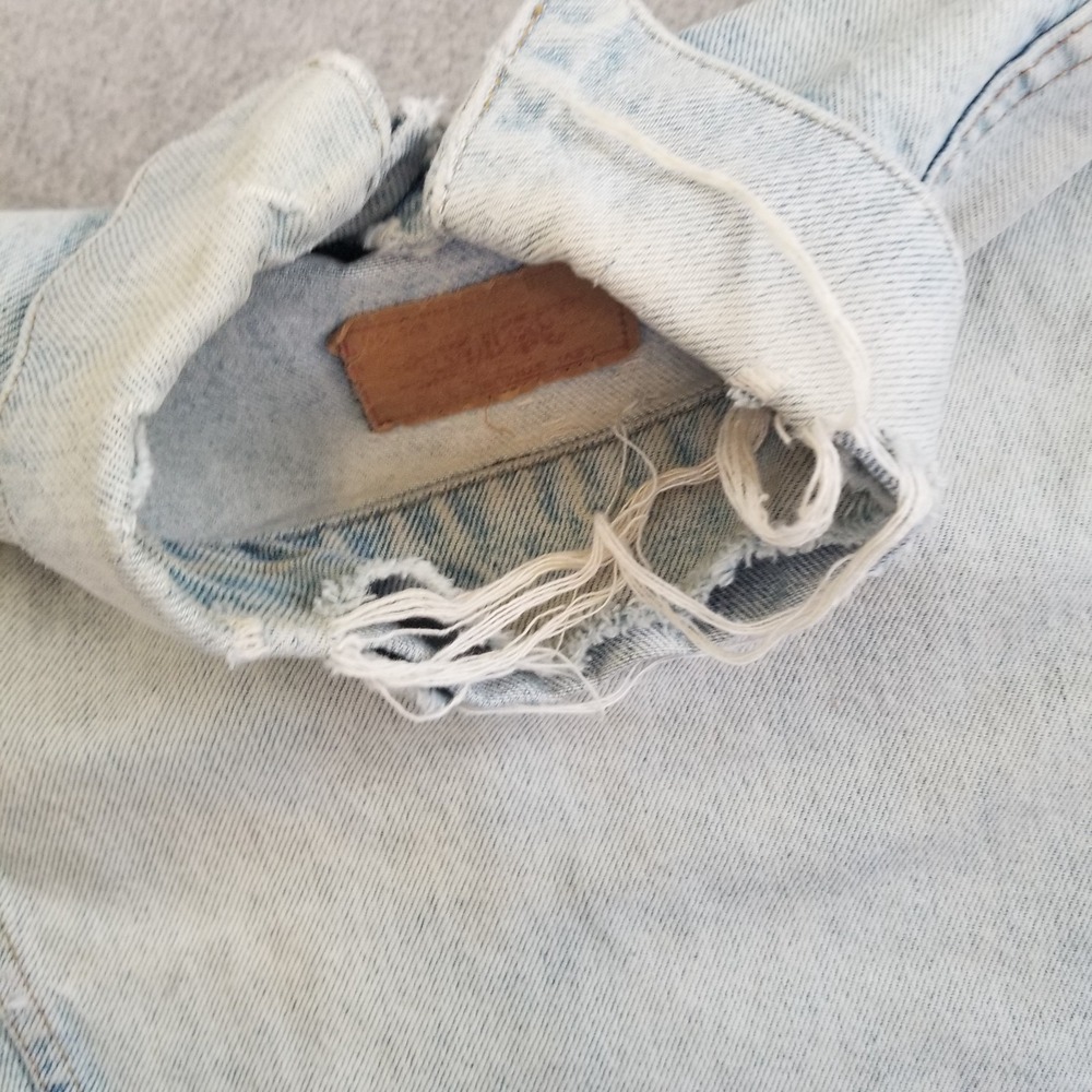 Vintage Levis Jacket Mens 36 Blue Trucker Type 3 Distressed Light Wash 70s - Picture 12 of 14